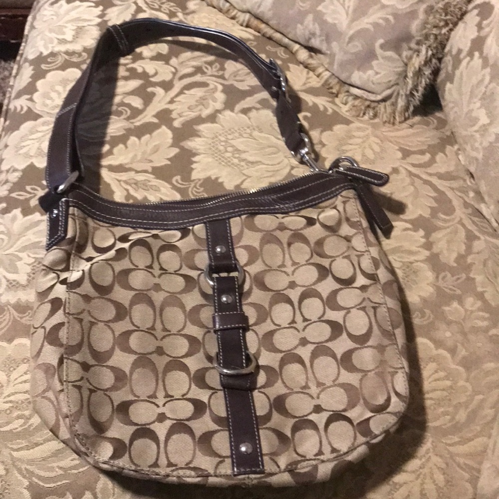 Brown Coach Signature Purse